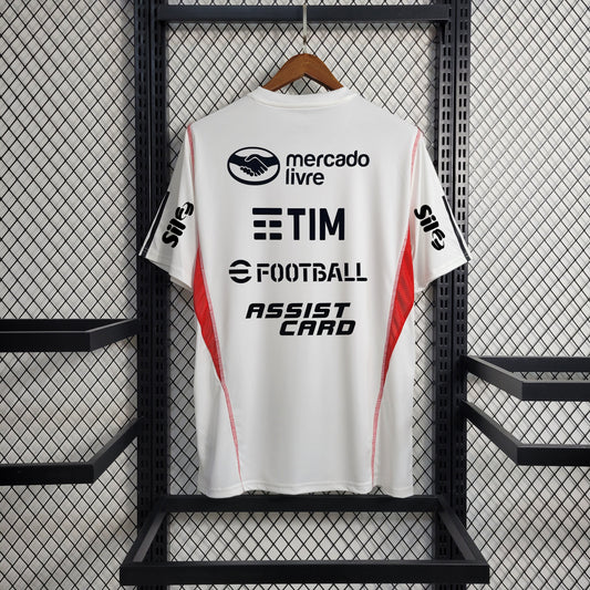 Camisa Flamengo Treino branca 23/24 - Full patrocínios