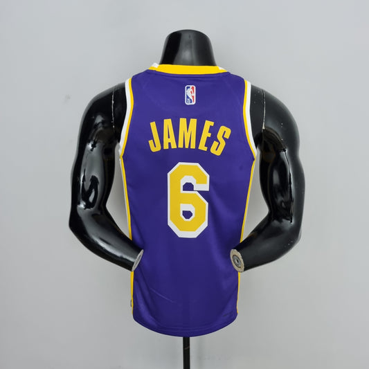 Camisa NBA Lakers #6 Jordan Purple 75° Aniversário - 23/24