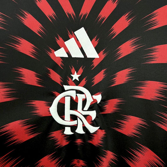 Camisa Flamengo Pré-Jogo 25/26 - Adidas Torcedor Masculina - Lançamento