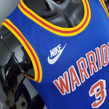 Camisa NBA Golden State Warriors #3 Poole - Retro Blue