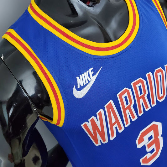 Camisa NBA Golden State Warriors #3 Poole - Retro Blue
