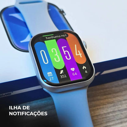 Relógio Digital Smartwatch Unissex WS-X10 Wisme - Séries 10 - c/ 3 Pulseiras