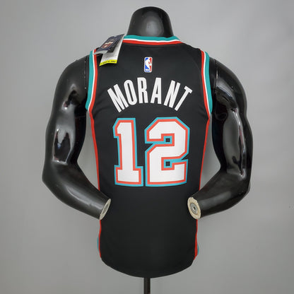 Camisa NBA Memphis Grizzlies #12 Morant - Retro Black