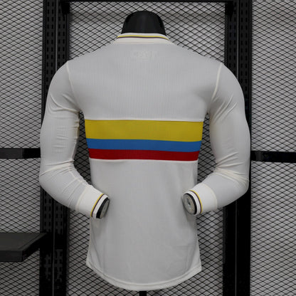 Camisa Colômbia Aniversário De 100 Anos 24/25 - Versão Jogador Manga Comprida