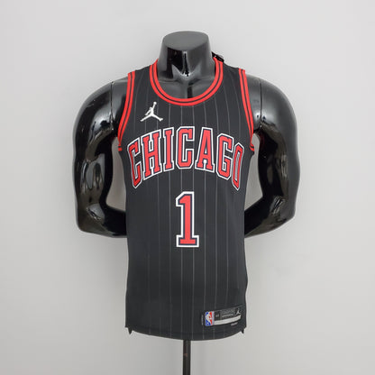 Camisa NBA Chicago Bulls #1 Rose - Flyers Black