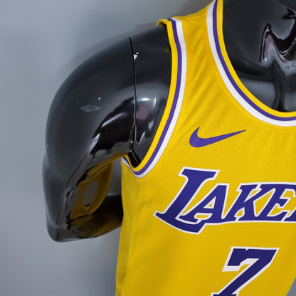 Camisa NBA Lakers #7 Anthony Crew Neck Yellow - 23/24