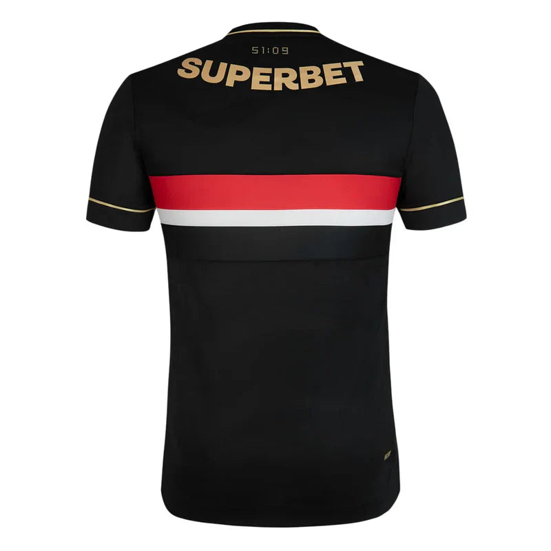Camisa São Paulo III 25/26 - Torcedor Masculina - Preta e Dourado