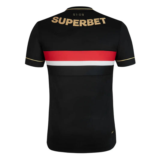 Camisa São Paulo III 25/26 - Torcedor Masculina - Preta e Dourado