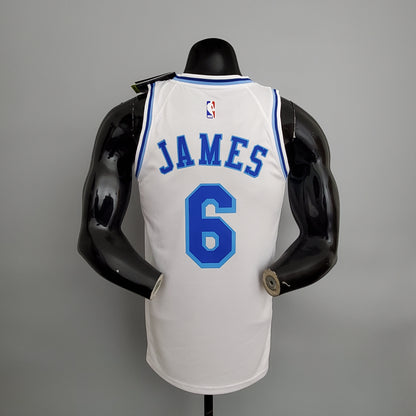 Camisa NBA Lakers #6 James Latin Night White - 23/24