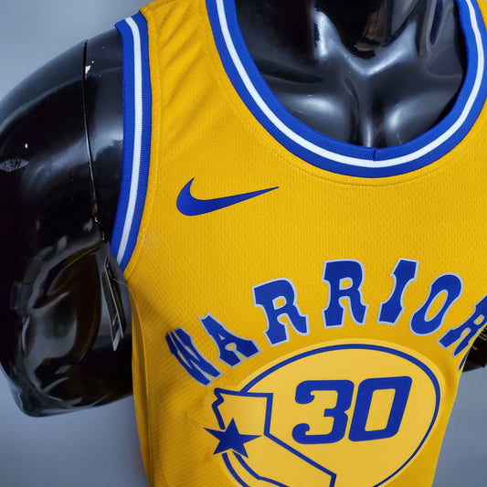 Camisa NBA Golden State Warriors #30 Curry - Retro Yellow