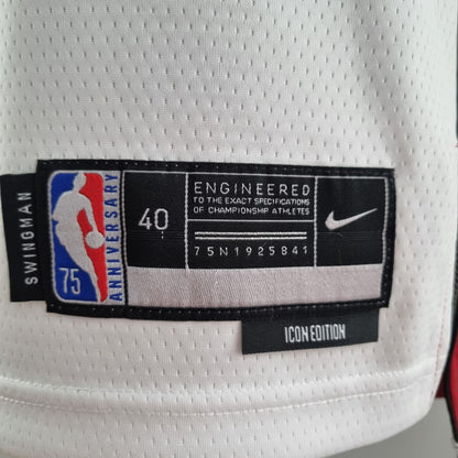 Camisa NBA Miami Heat #6 James - 75° Aniversário White
