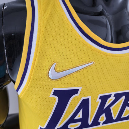 Camisa NBA Lakers #95 Toscano Amarela 75° Aniversário  - 23/24