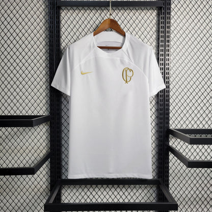 Camisa Corinthians Treino 23/24 - Nike Torcedor Masculina - Branco