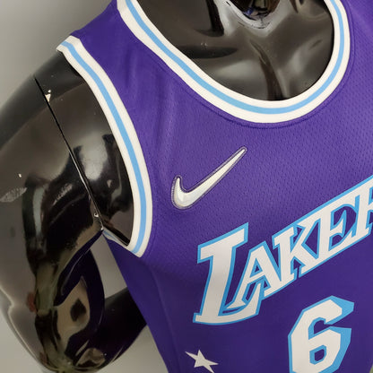 Camisa NBA Lakers #6 James City Edition Purple - 23/24