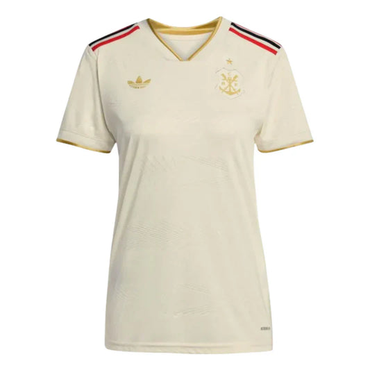Camisa Flamengo III 2025/26 - Versão Torcedor Feminina - Bege