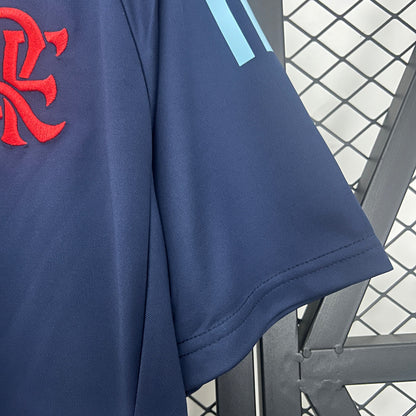 Camisa Flamengo Treino Azul Marinho Polo 25/26 - Versão Torcedor - Lançamento