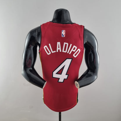 Camisa NBA Miami Heat #4 Oladipo - 75° Aniversário Red