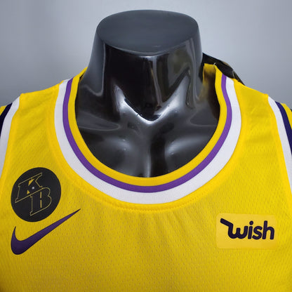 Camisa NBA Lakers #8 Bryant Commemorative Yellow - 23/24