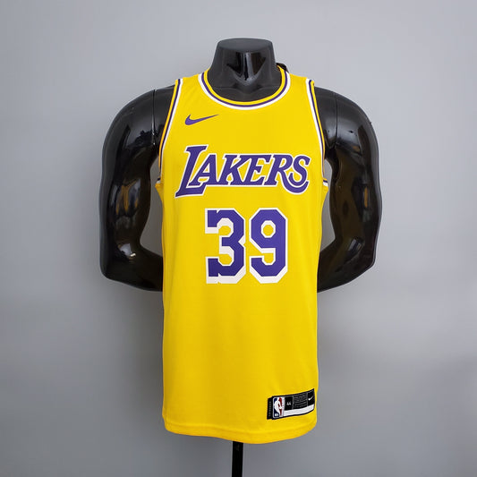 Camisa NBA Lakers #39 Howard Crew Neck Yellow - 23/24