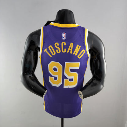 Camisa NBA Lakers #95 Toscano Roxa 75° Aniversário  - 23/24