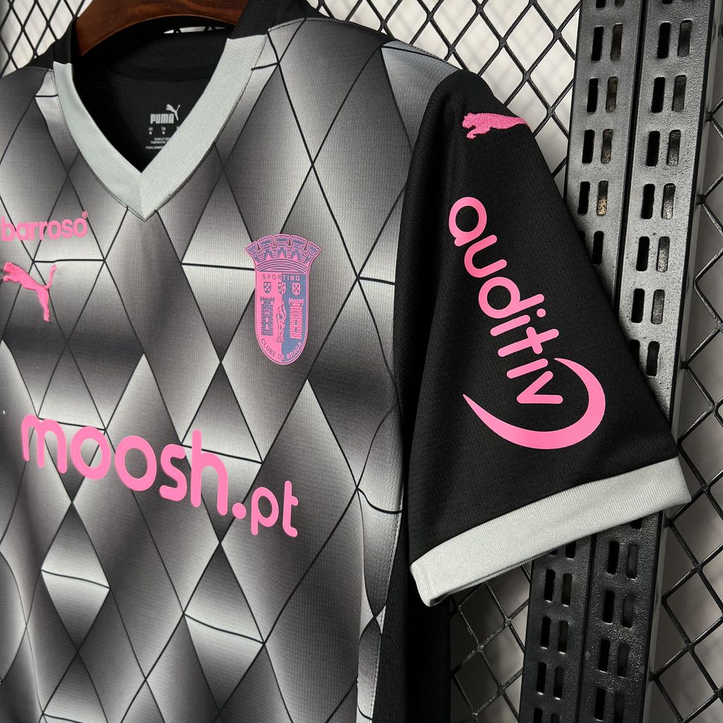 Camisa Braga Away 24/25 - Adidas Torcedor Masculina