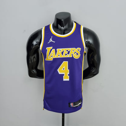 Camisa NBA Lakers #4 Rondo Purple 75° Aniversário- 23/24