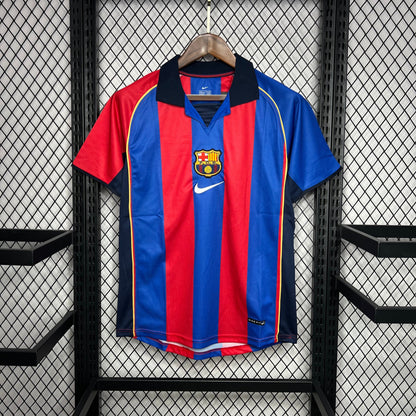 Camisa Barcelona Titular 01/02 - Versão Retro