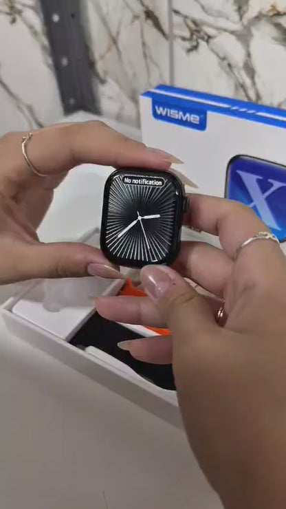 Relógio Digital Smartwatch Unissex WS-X10 Wisme - Séries 10 - c/ 3 Pulseiras