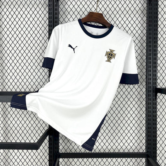 Camisa Portugal Treino Branca 25/26 - Torcedor Masculina
